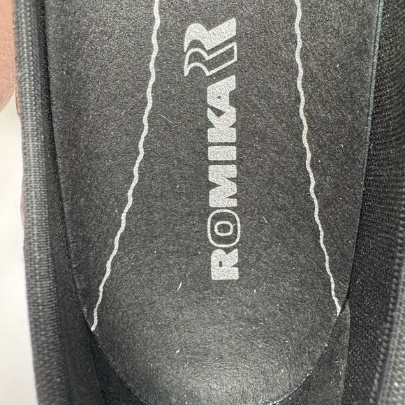 NEW ROMIKA Brown Leather Slip On Wedge Shoes Women’s Sz 38 US Sz 7 - Picture 5 of 7